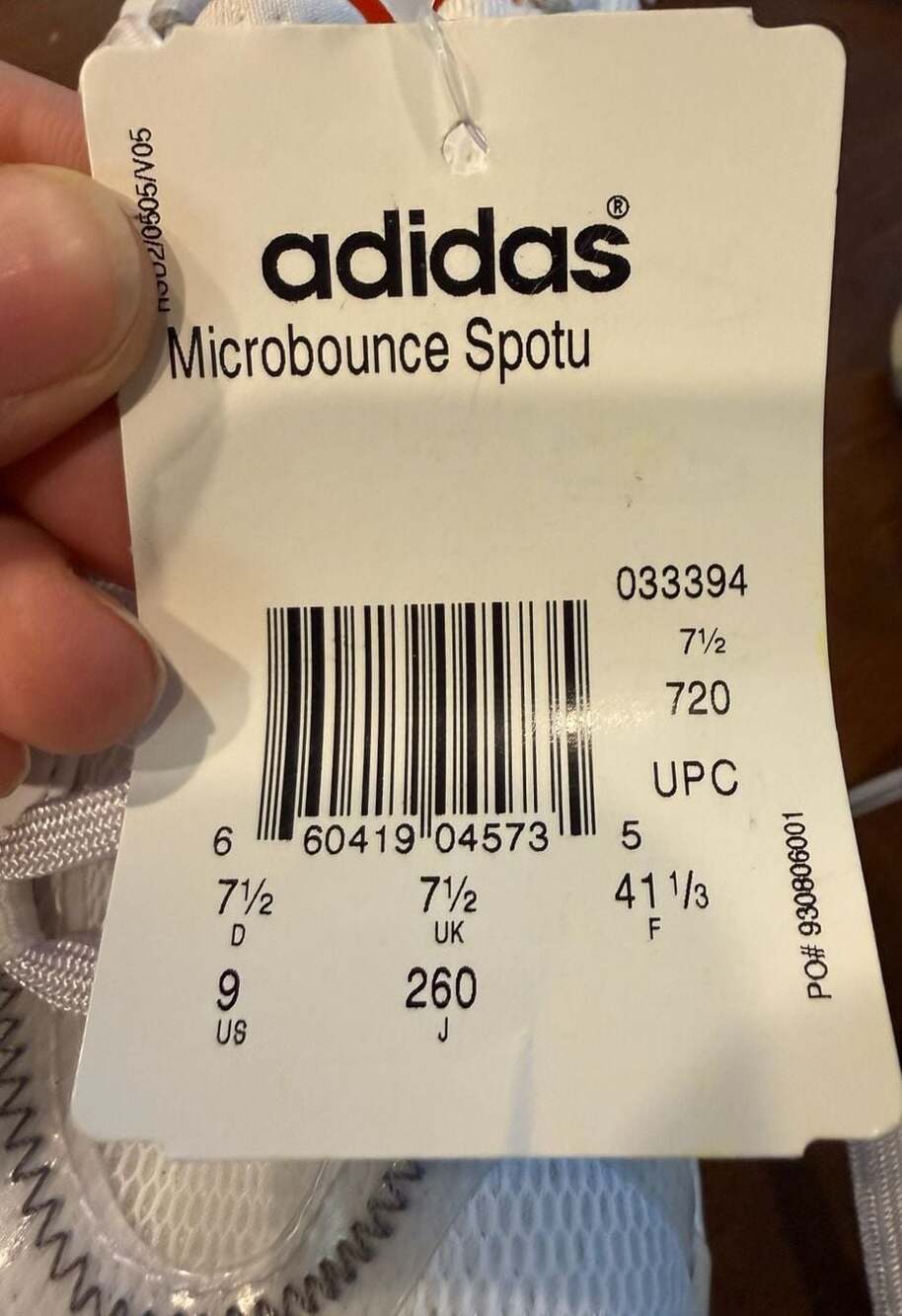Adidas by Stella McCartney Microbounce Spotu Sneakers NWT Size 9 White Orange - Picture 8 of 8